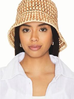 Loeffler Randall Jocelyn Raffia Bucket Hat